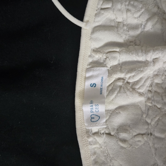 Primark Womens White Textured Camisole Crop Top - Picture 5 of 5